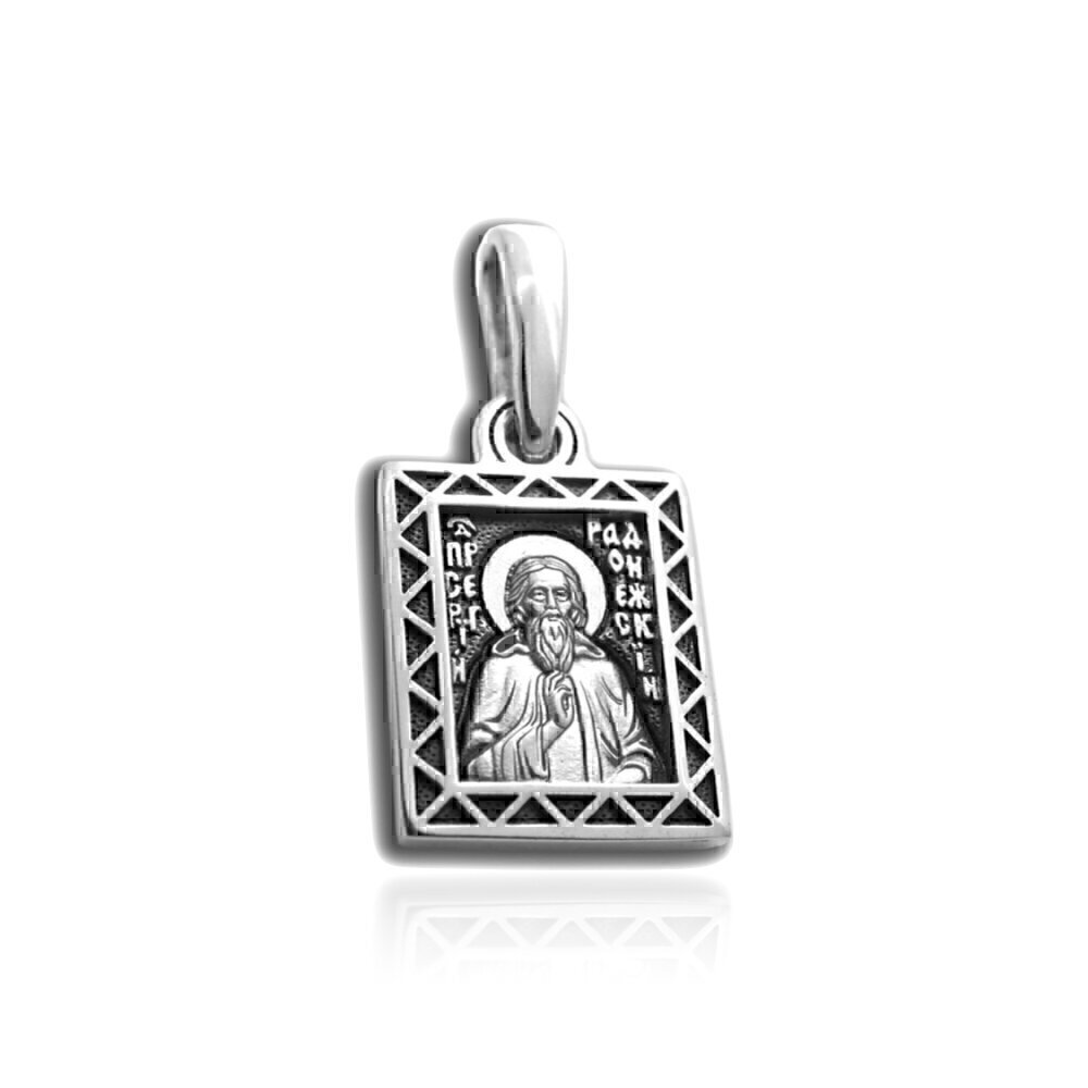 Купить Образ из серебра "Святой Сергий Радонежский" (37591)