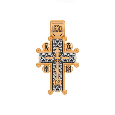 картинка Крест из серебра "Голгофский" (42833) 