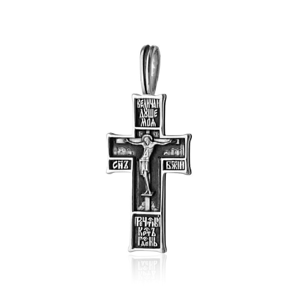 Купить Крест из серебра "Большой с распятием" (25406)