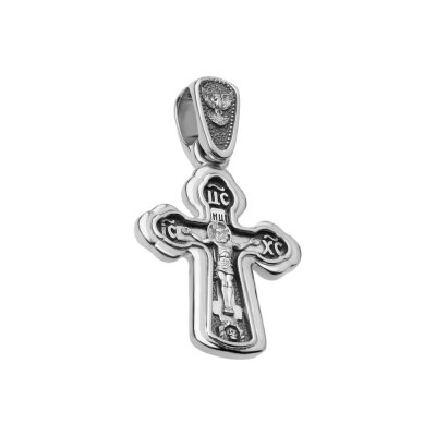 картинка Крест из серебра "Ангел Хранитель" (42552) 