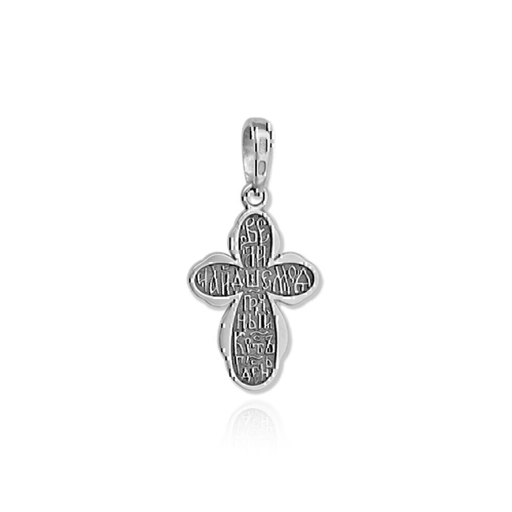 Купить Крест из серебра с фианитами (27093)
