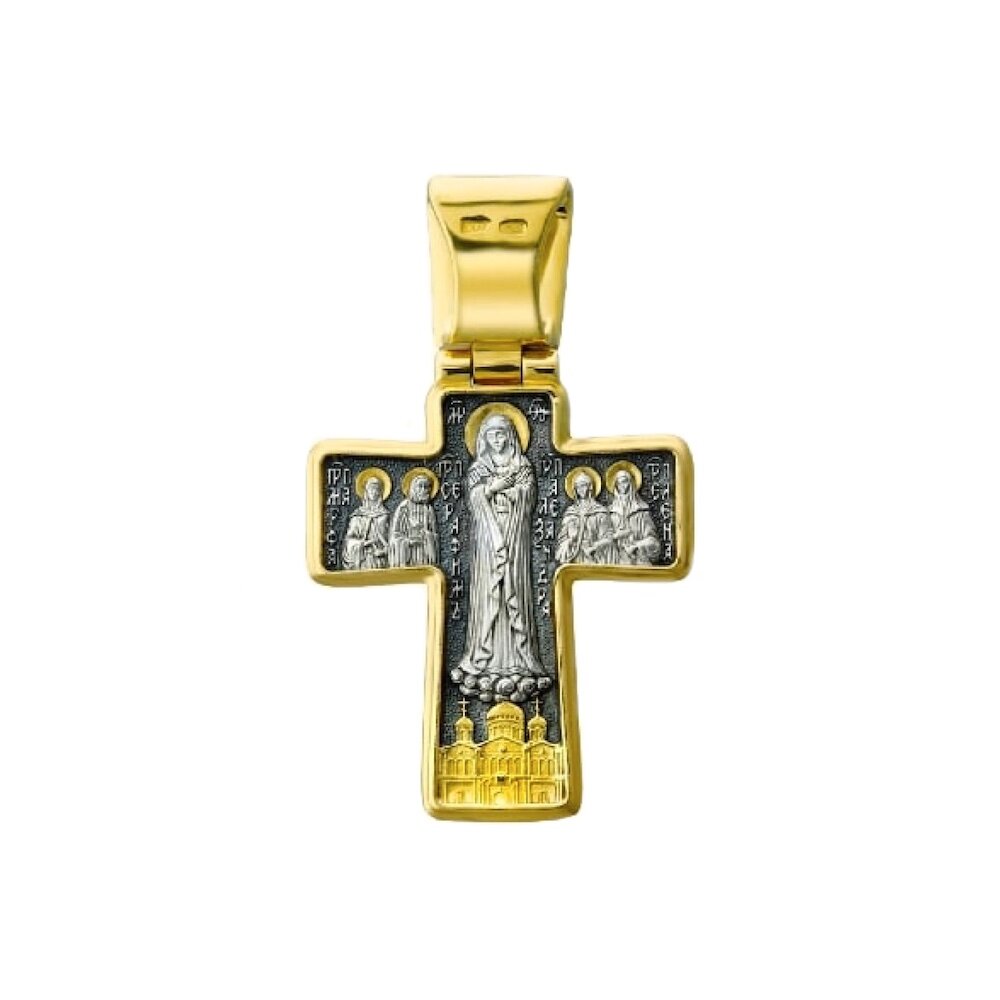 Купить Крест из серебра "Дивеевский" (42370)