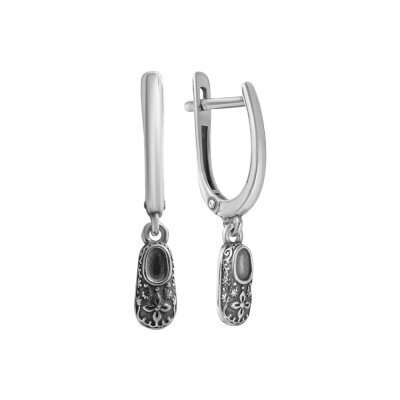 картинка Серьги из серебра "Башмачки Спиридона" (72295) 