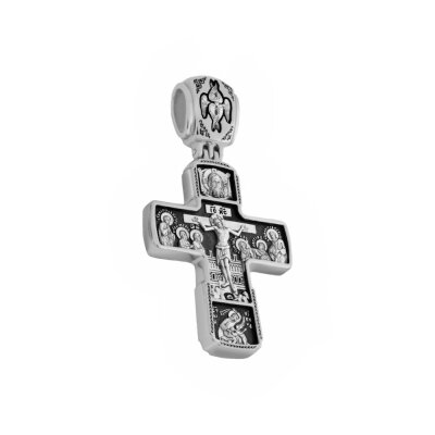 картинка Крест из серебра "Божия Матерь Знамение" (42413) 