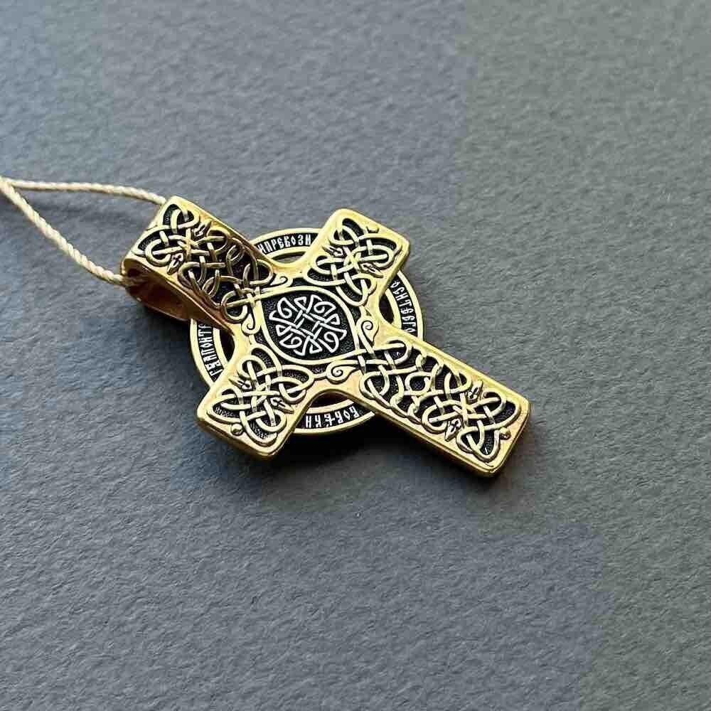 Купить Крест из серебра "Хризма" (42850)