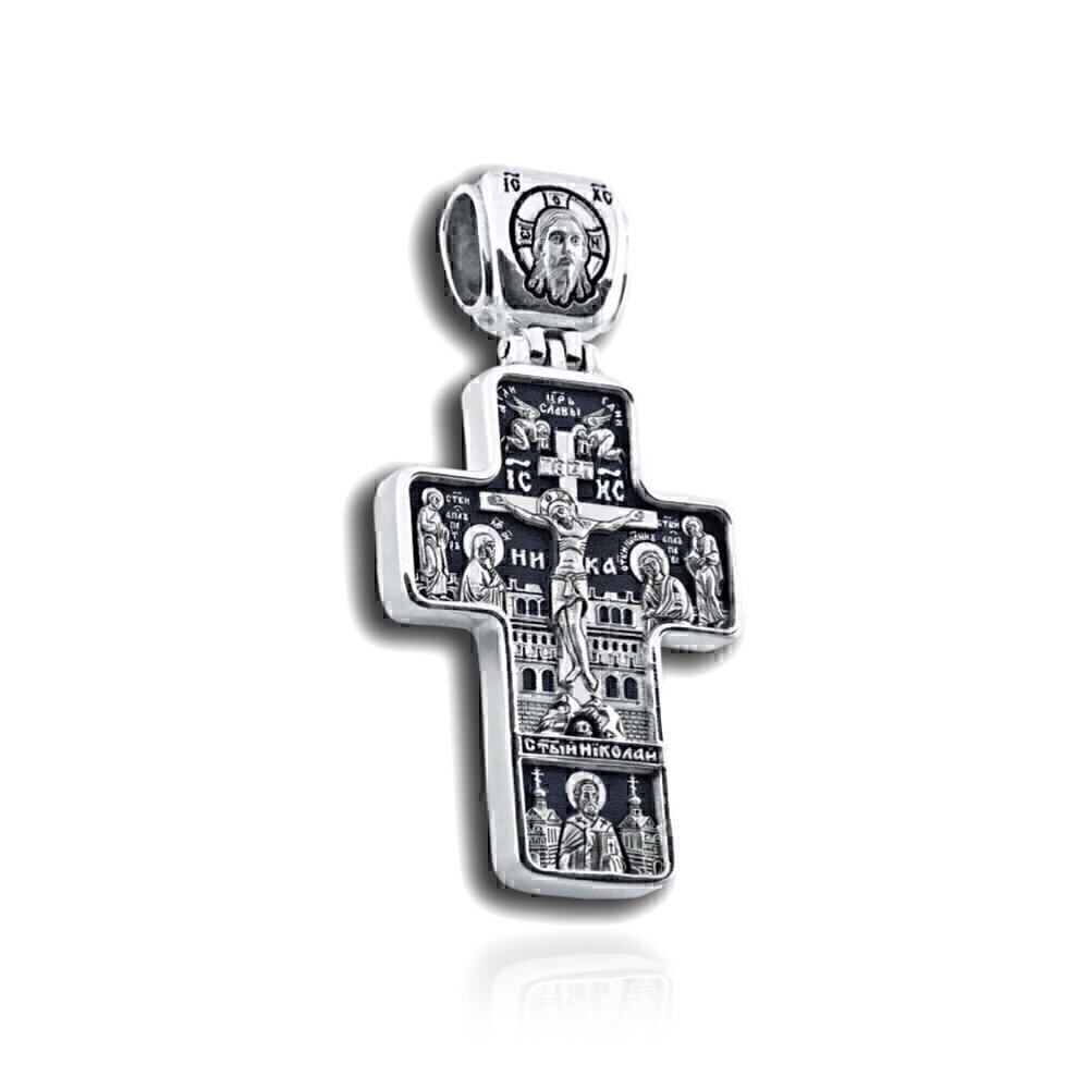 Купить Крест из серебра "Господь Вседержитель" (2737)