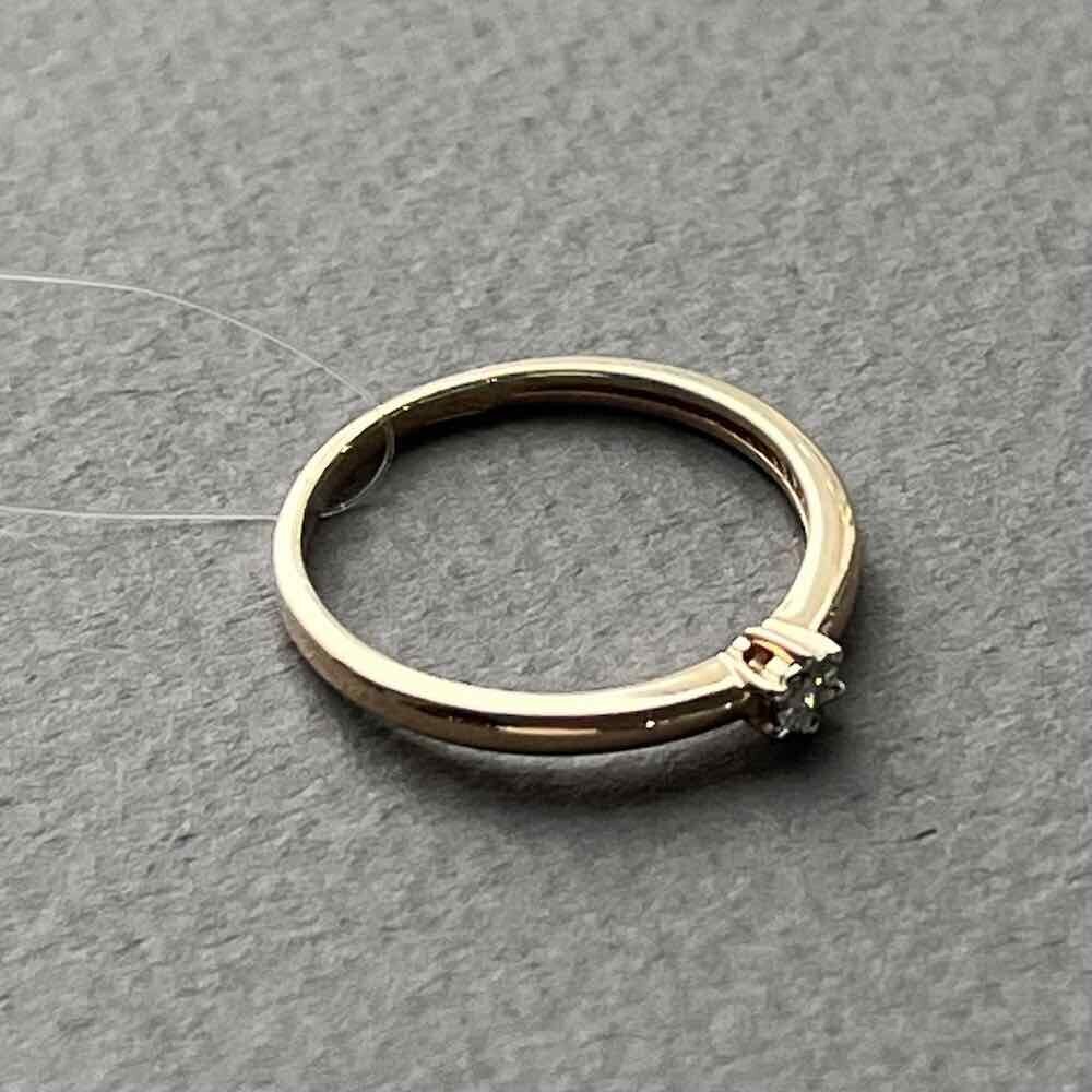 Купить Кольцо из красного золота с бриллиантом (31001)