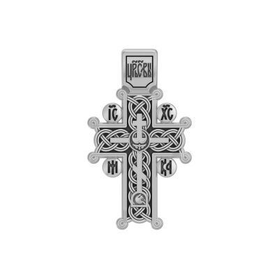 картинка Крест из серебра "Голгофский" (42913) 