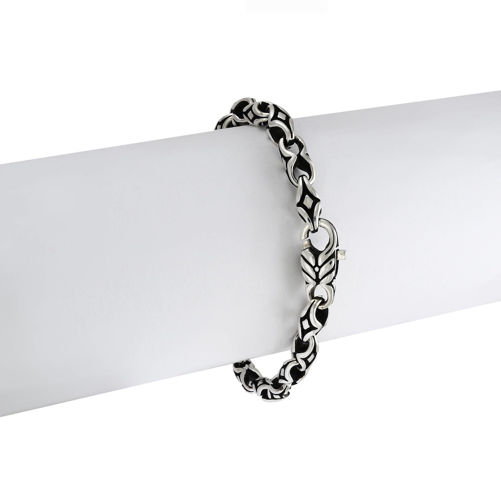 Купить Браслет литой из серебра "Колоски" (12398)