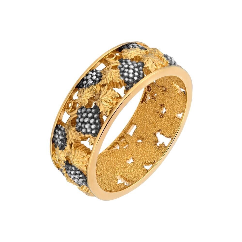 Купить Кольцо из серебра "Виноградная Лоза" (32148)