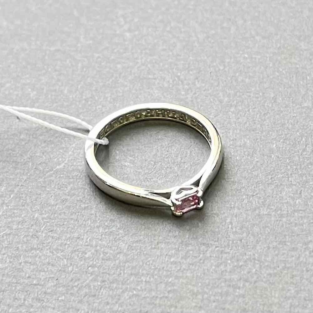 Купить Кольцо из белого золота "Пресвятая Богородица" с сапфиром (31012)