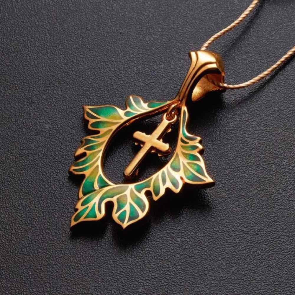 Купить Подвеска из серебра "Четырехконечный крест" с фианитами и эмалью (59280)