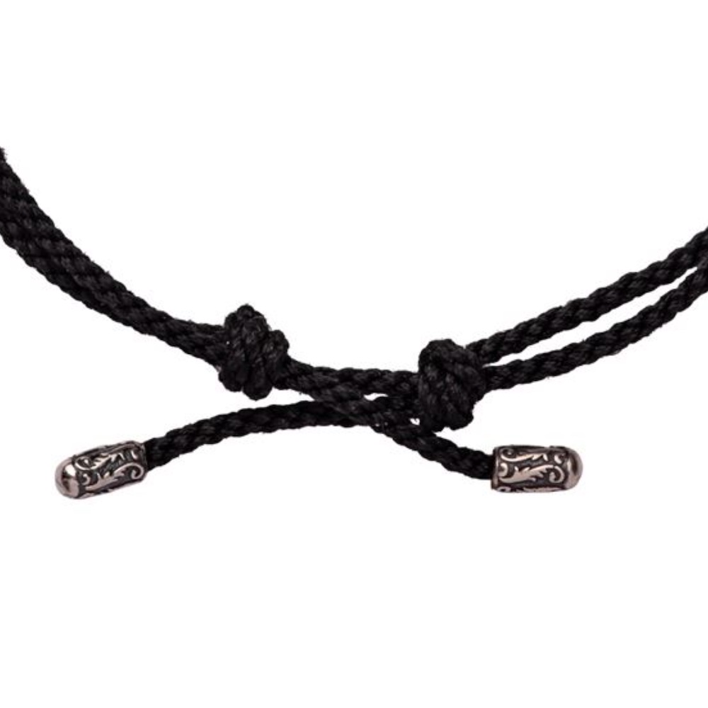 Купить Браслет из шнурка и серебра "Святая Матрона Московская" (12442)