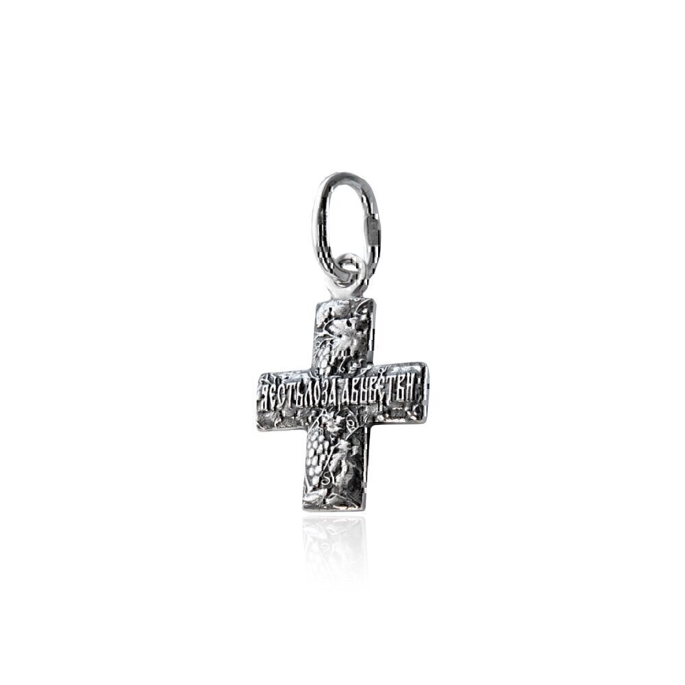 Купить Крест из серебра "Виноградная лоза" (26660)