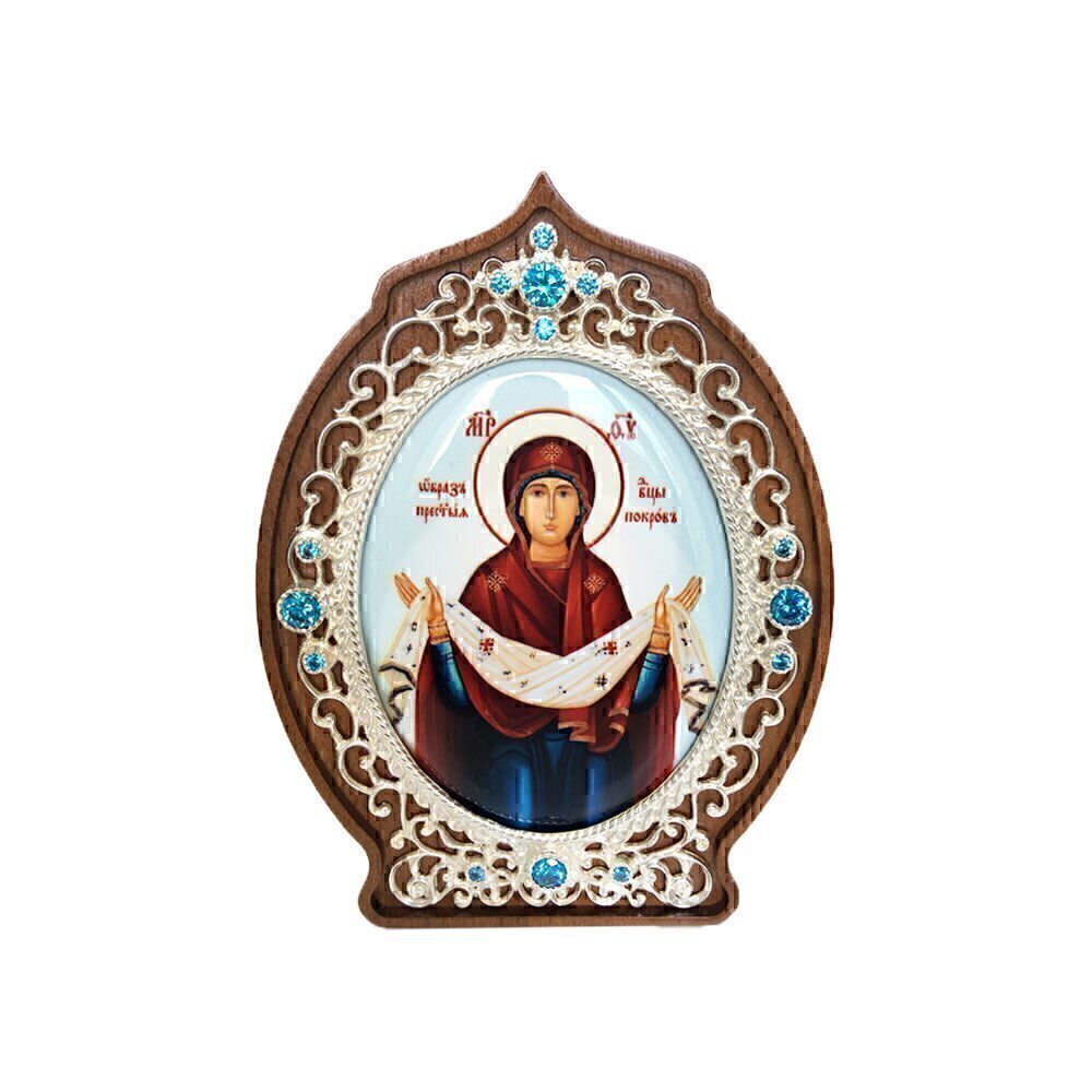 Купить Икона настольная "Божия Матерь Покрова" (1087)