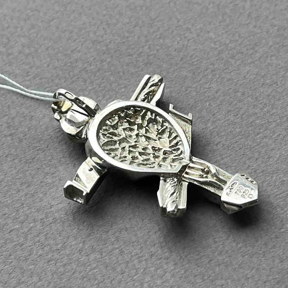 Купить Крест большой из серебра "Сердце Христа" (42452)