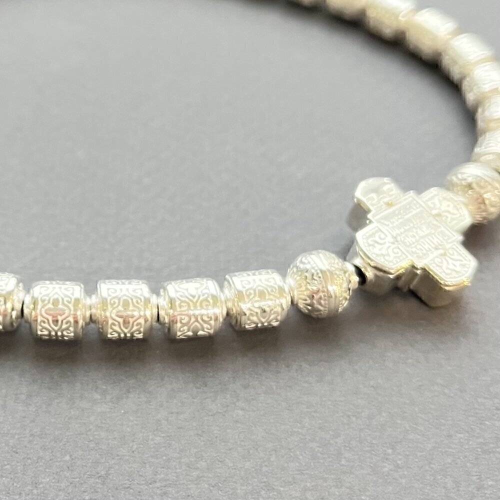 Купить Четки из серебра с крестом (81038)