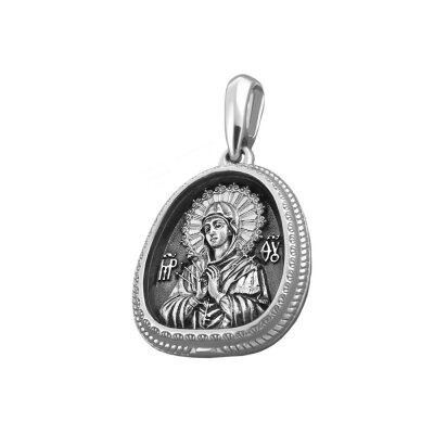 картинка Образ из серебра "Божия Матерь Семистрельная" (52837) 