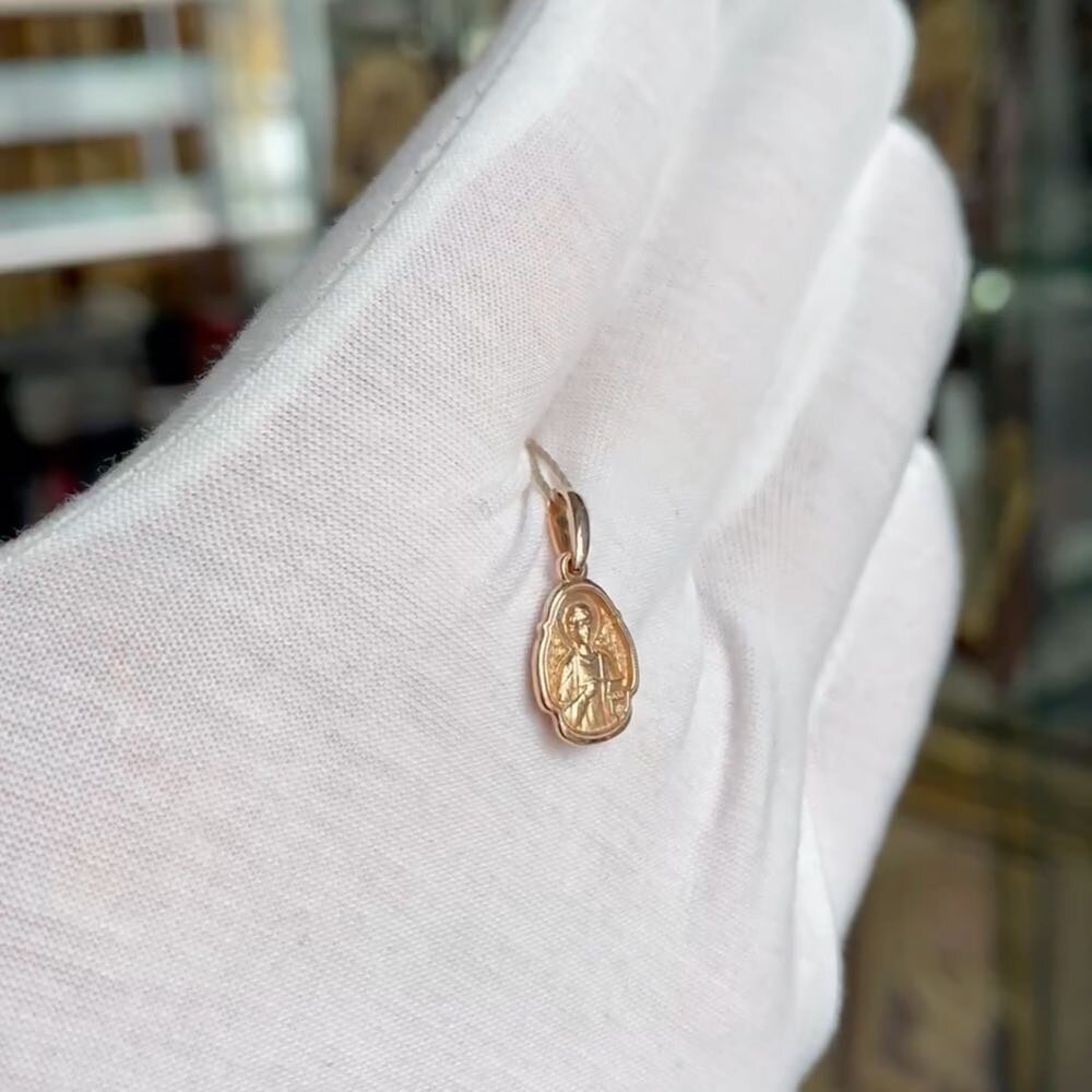 Купить Образ из красного золота "Святой Пантелеимон Целитель" (51016)