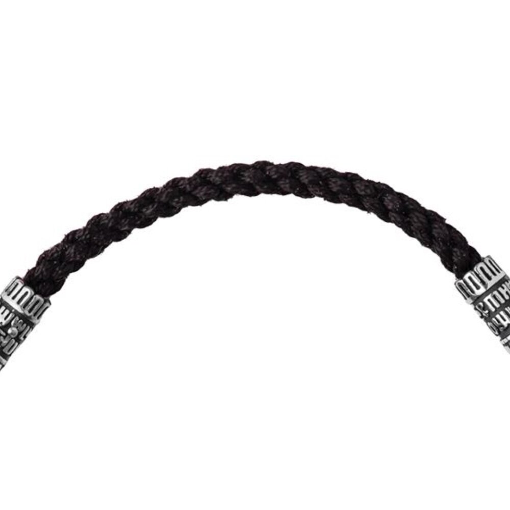 Купить Браслет из шнурка и серебра "Ангел Хранитель" (12271)