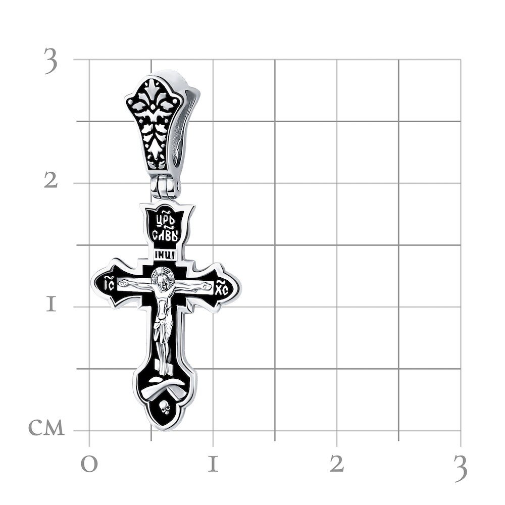 Купить Крест из серебра "Спаси и Сохрани" (42736)