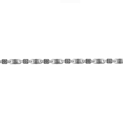 картинка Цепь литая из серебра "Господи Спаси и Сохрани" (92503) 