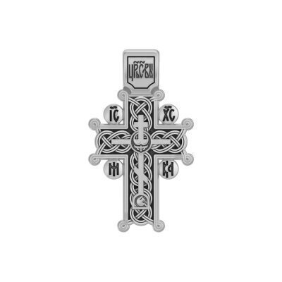 картинка Крест из серебра "Голгофский" (42913) 