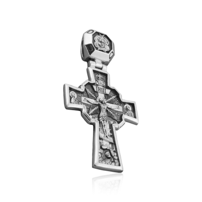 картинка Крест из серебра "Андреевский" (42430) 