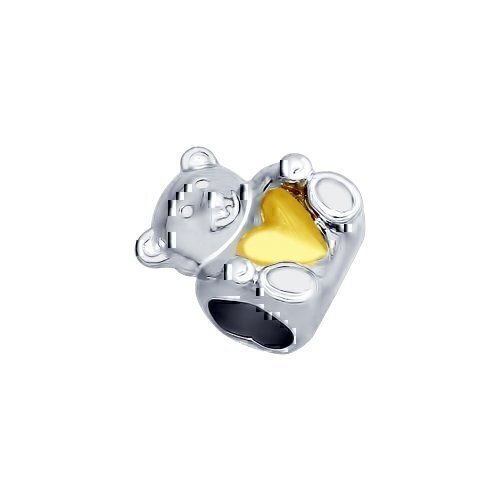 Купить Шарм из серебра "Мишка" (36712)