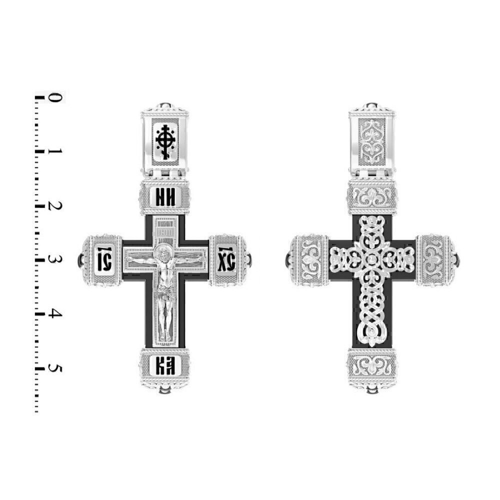 Купить Крест из белого золота «Византия» (2346)