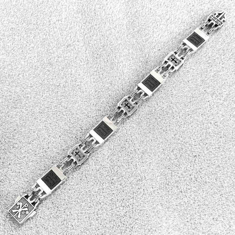 Купить Браслет из серебра "Святые покровители" (12069)