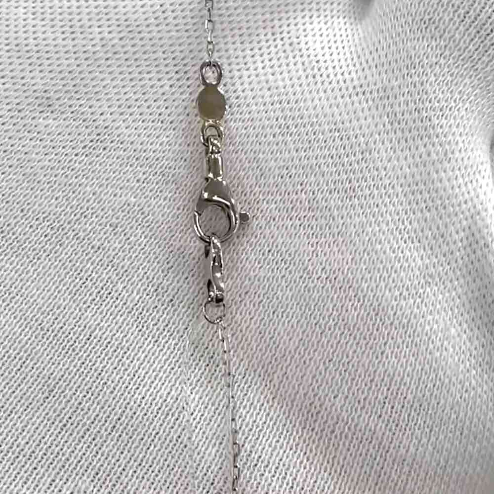 Купить Подвеска из белого золота "Вифлеемская звезда" с бриллиантами на цепочке (51074)