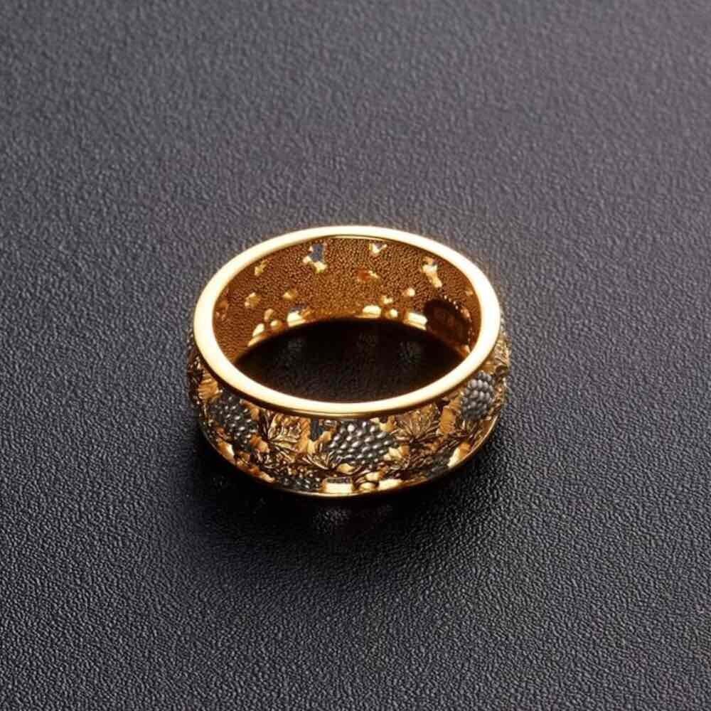 Купить Кольцо из серебра "Виноградная Лоза" (32148)