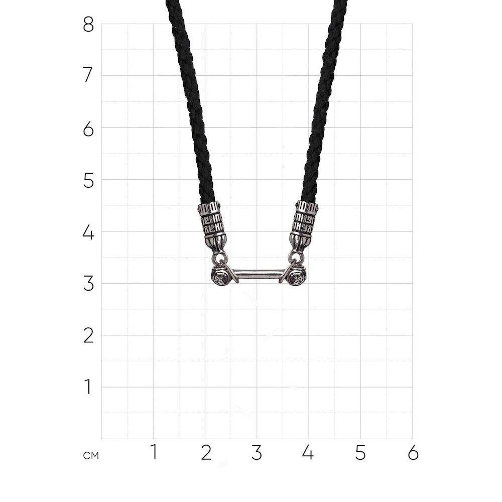 Купить Гайтан с замком из серебра "Помилуй Мя Грешного" (92472)