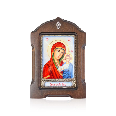 картинка Икона "Божия Матерь Казанская" эмаль финифть (20106) 