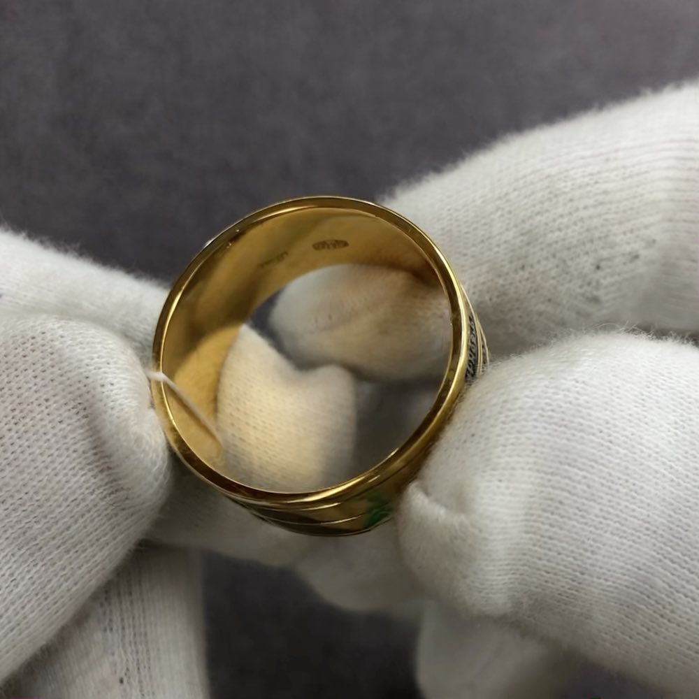 Купить Кольцо из серебра "Двоесловие" (32031)