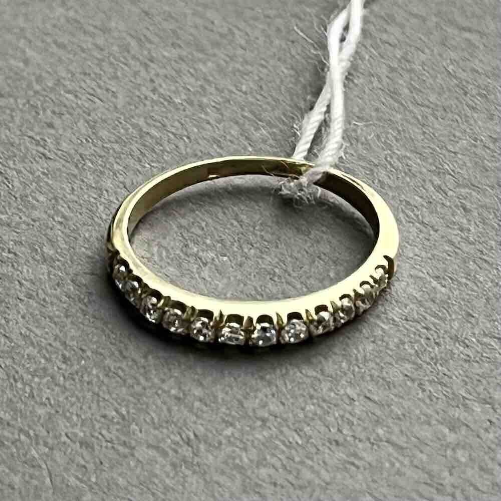 Купить Кольцо из желтого золота "Спаси и Сохрани" с фианитами (31044)