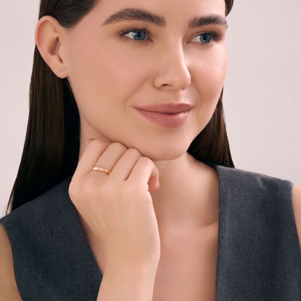 Купить Кольцо из красного золота "Спаси и Сохрани" (31055)