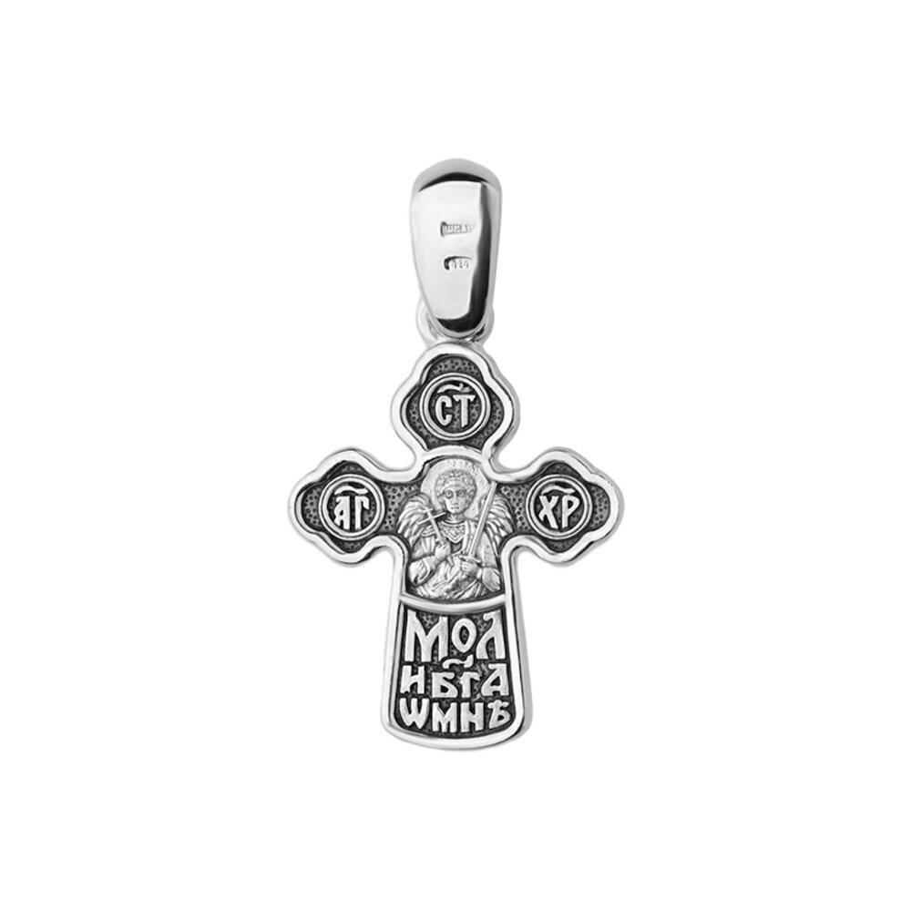 Купить Крест из серебра "Ангел Хранитель" (42552)