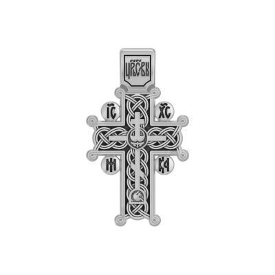 картинка Крест из серебра "Голгофский" (42913) 