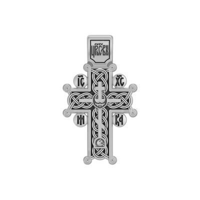 картинка Крест из серебра "Голгофский" (42913) 