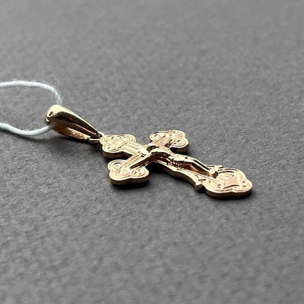 Купить Крест из красного золота "Спаси и Сохрани" (41328)