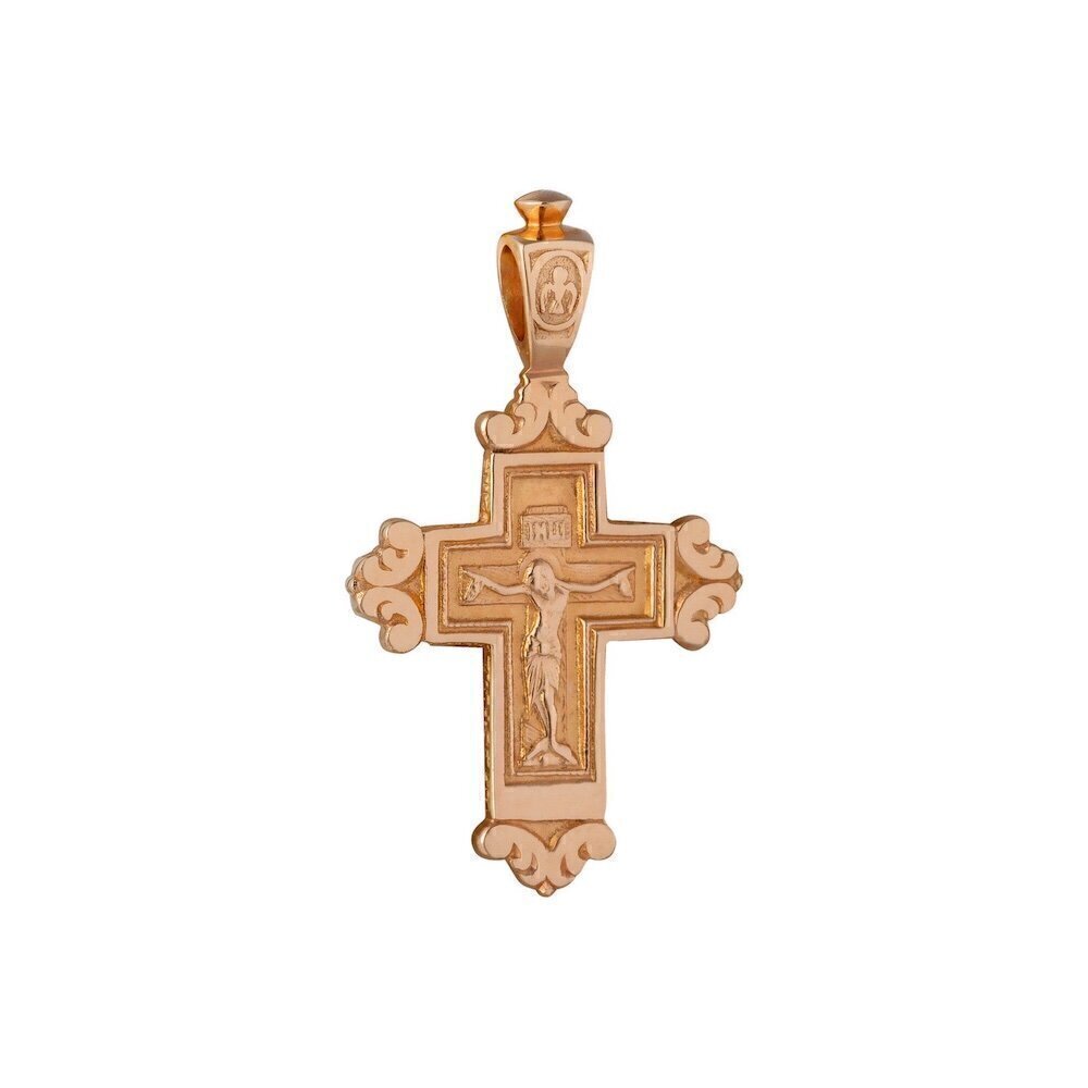 Купить Крест из красного золота "Богородица" (41012)