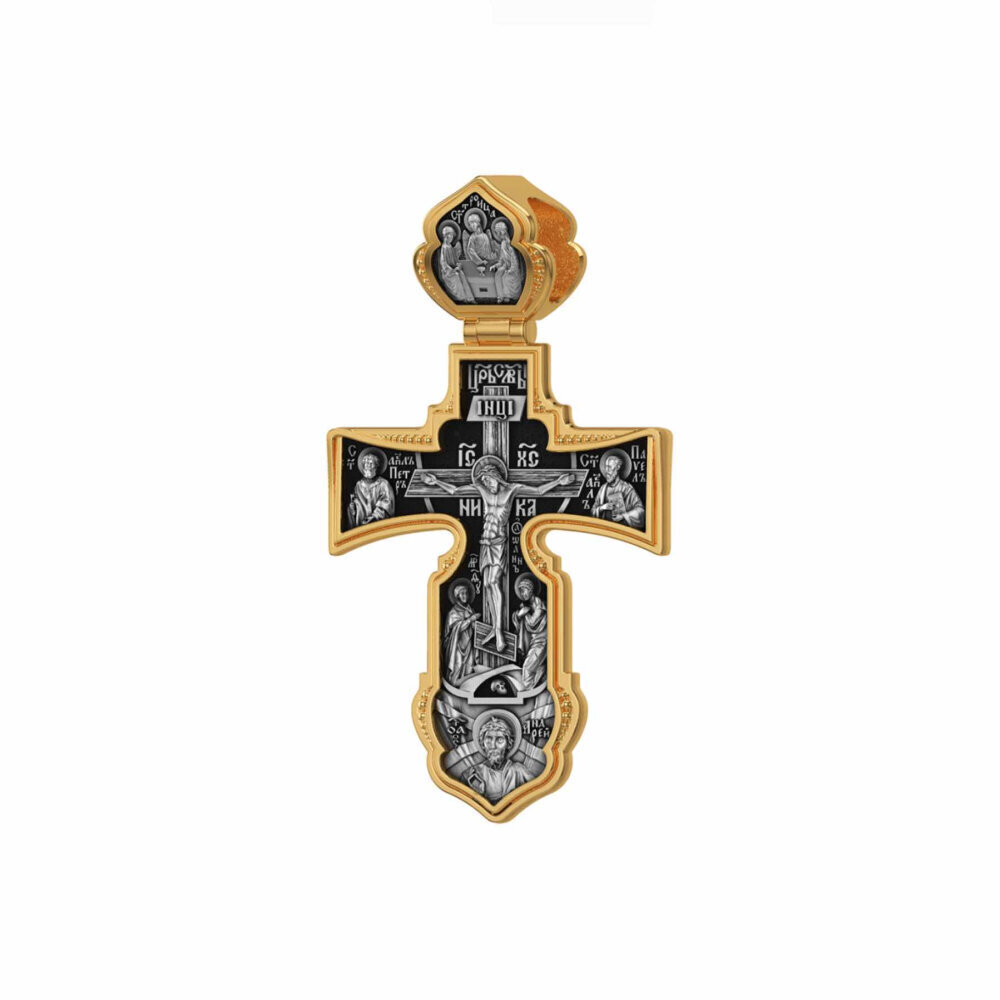 Купить Крест из серебра "Ангел Хранитель" (42857)