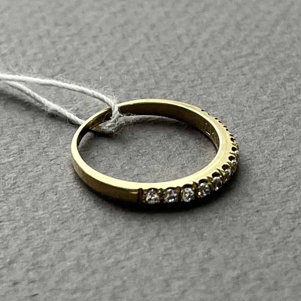 Купить Кольцо из желтого золота "Спаси и Сохрани" с фианитами (31044)