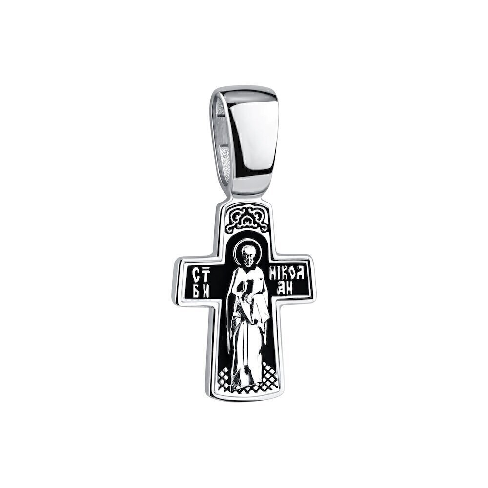 Купить Крест из серебра "Святой Николай Чудотворец" (42739)