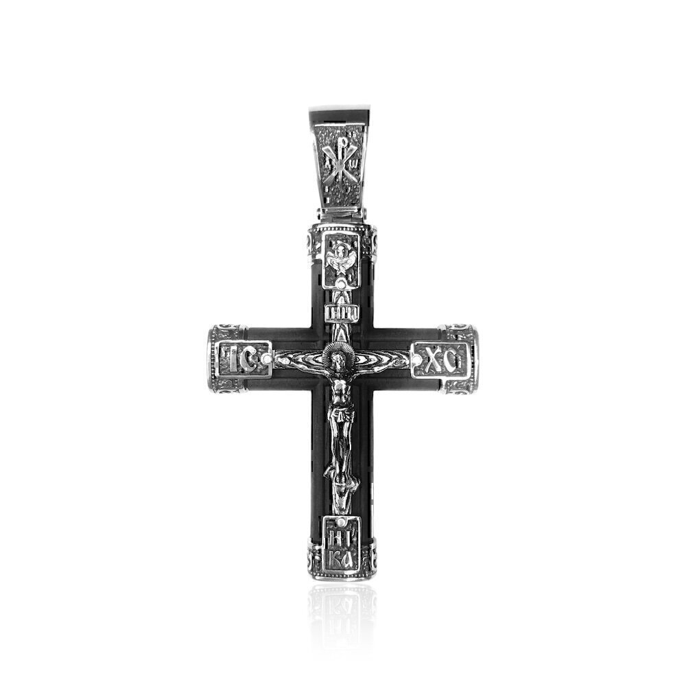 Купить Крест из серебра "Спаси и Сохрани" (97014)