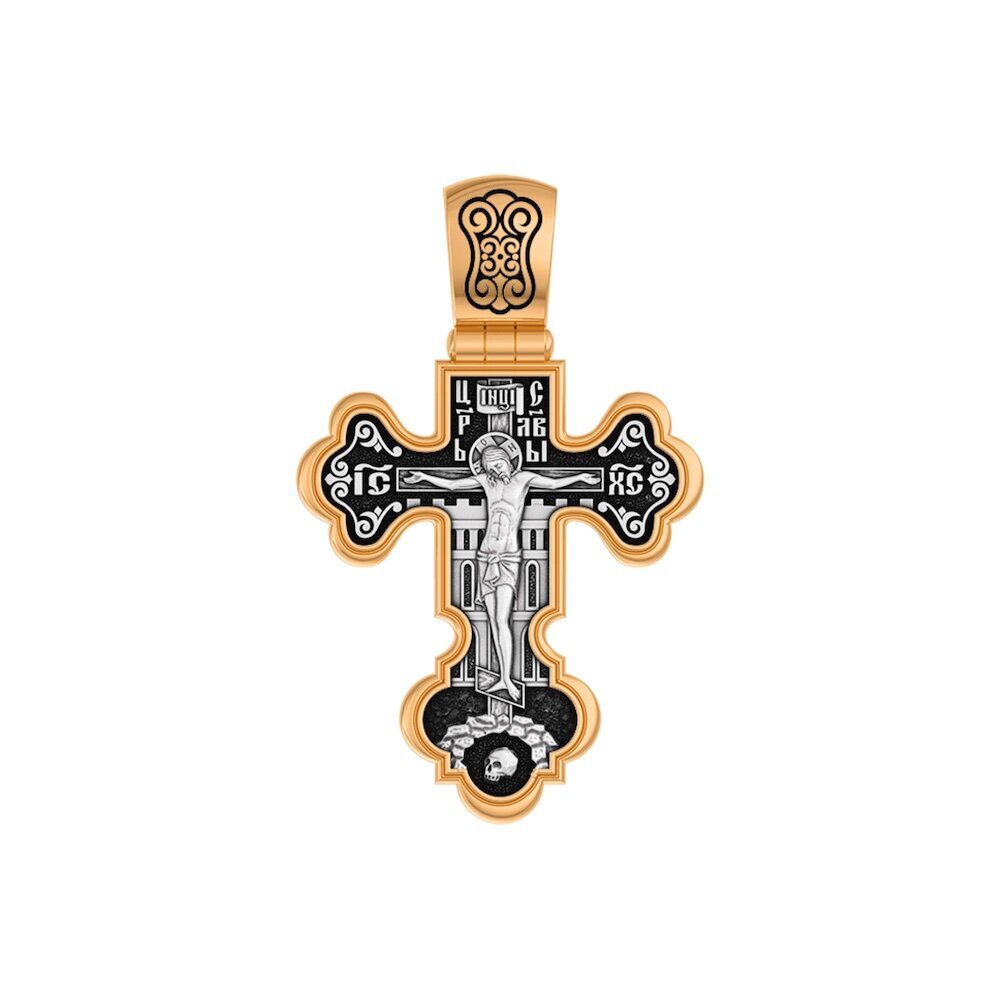 Купить Крест из серебра "Божия Матерь Валаамская" (42896)