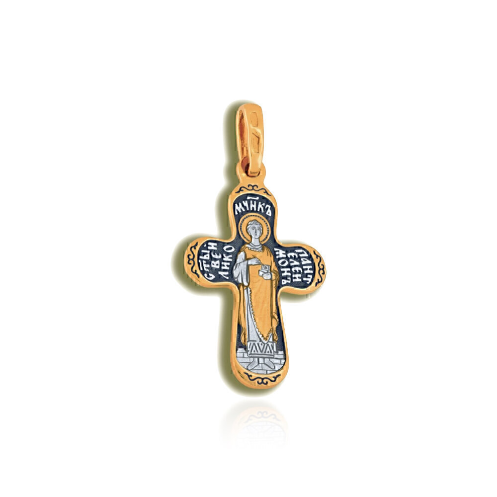 Купить Крест из серебра "Святой Пантелеимон Целитель" (27380)