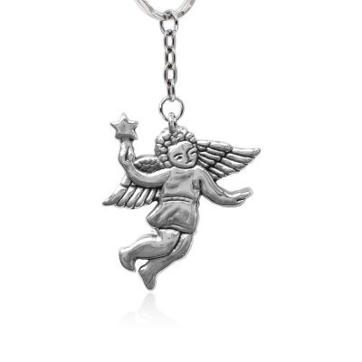 картинка Брелок из серебра "Ангелочек" (81018) 